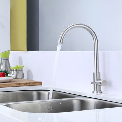 ACS CUPC Edelstahl-einzelner kalter Becken-Mischer der NSF-Badezimmer-Einhebelmischer-304