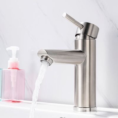 Kundengebundener Edelstahl-Hahn Logo Silvers SUS304 einfach zu installieren