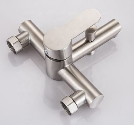 Feiner Badezimmer-Edelstahl-Hahn-Silber-Glanz der Noten-ISO9000