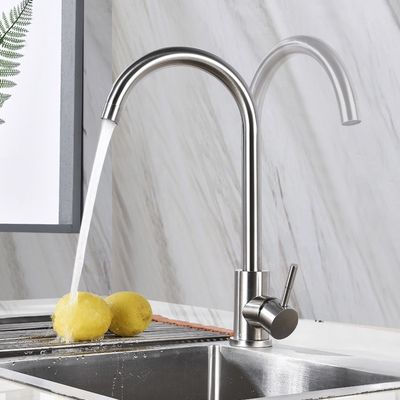 Spülbecken-Hahn-einzelner Griff-heißer kaltes Wasser-Hahn Soems 304 bleifrei