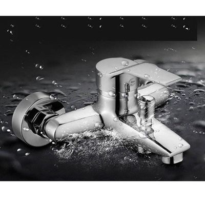 2.2 GPM Keramischer Scheibenbadhahn Edelstahl Waschbeckenhahn