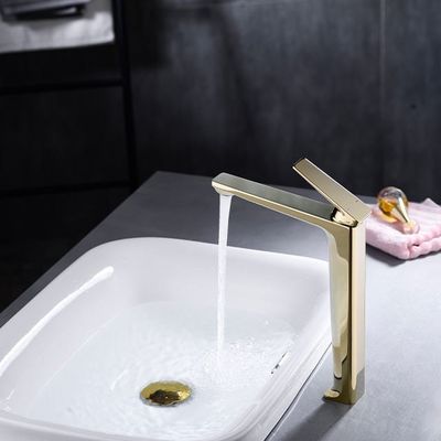 Modernes gesundheitliches Gold Soems heiß und kalter Becken-Mischer korrosionsbeständig